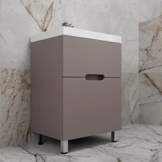 Напольная тумба под раковину Style Line Матис ЛС-00002433 60 см тауп тёмный